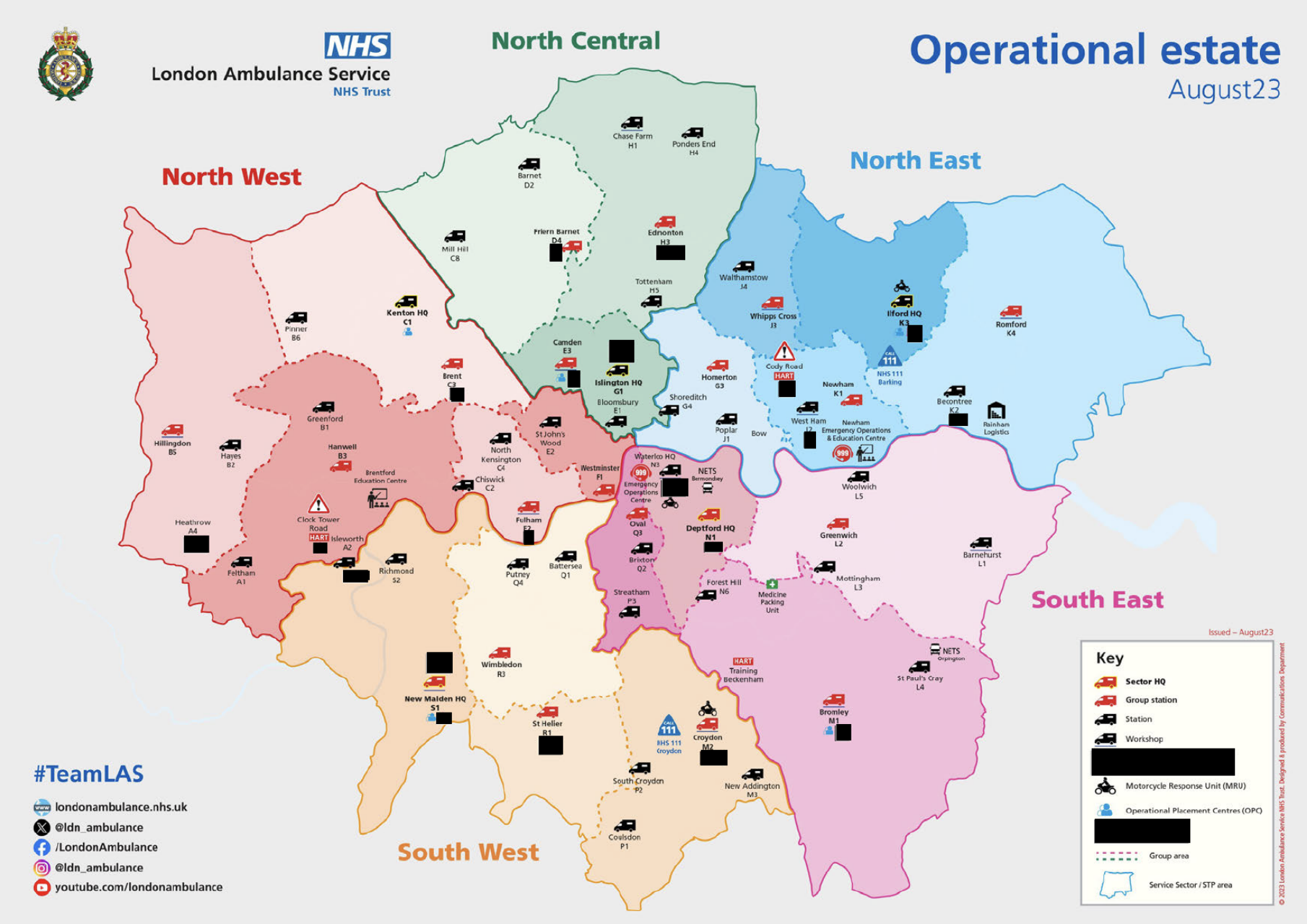 North West Sector Map